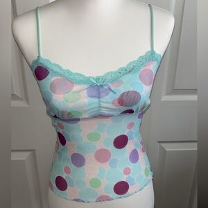 Vintage Y2k Candies Sheer Lace Cami